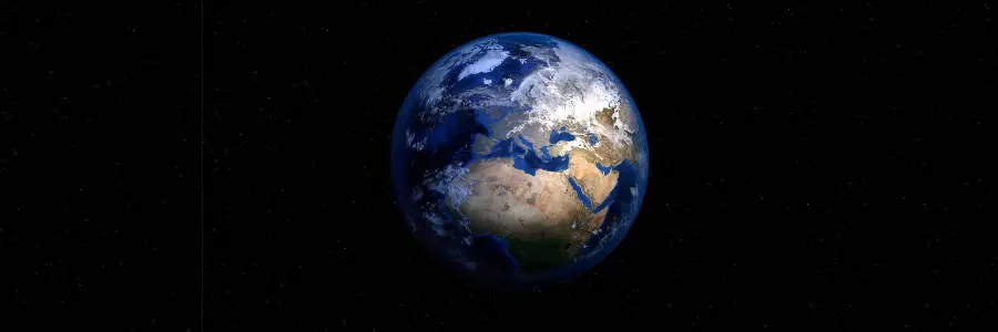 Der Planet Erde aus dem Weltall gesehen